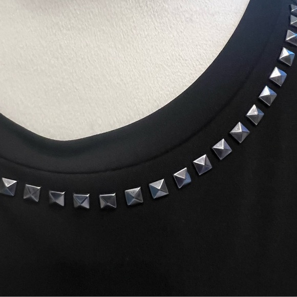 Michael Kors Black Silver Studded Midi Dress - Picture 5 of 9